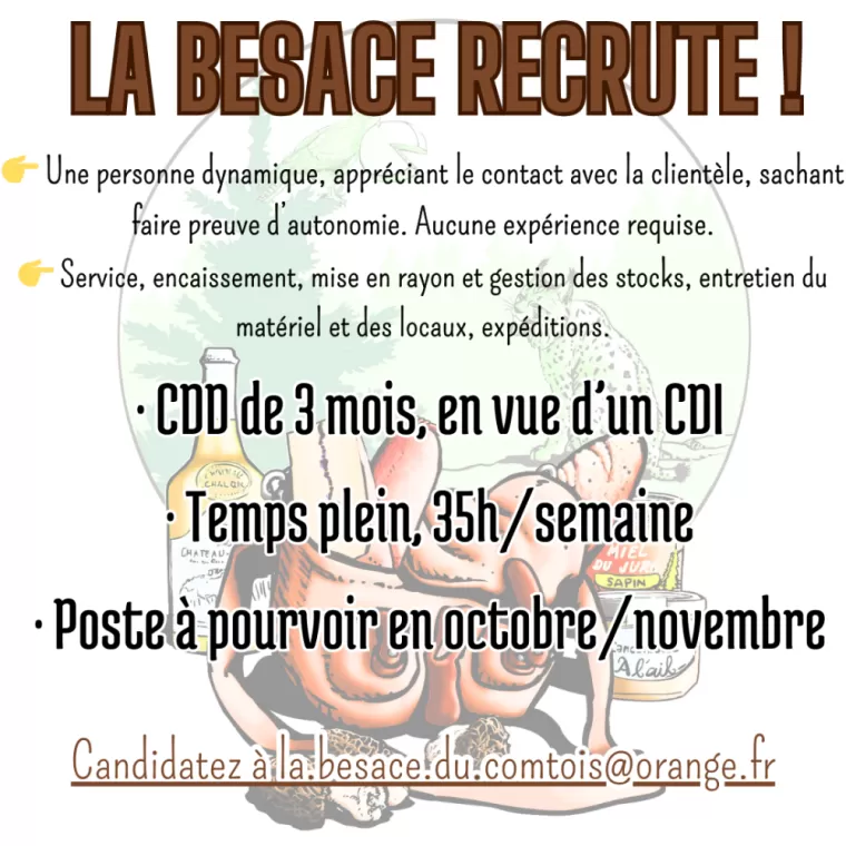 La Besace du Comtois recrute !